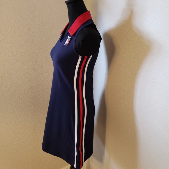 Pretty Girl Cute Red White and Blue Dress - Picture 7 of 8